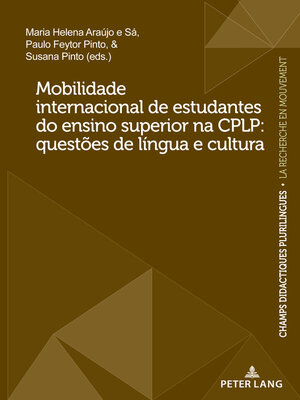 cover image of Mobilidade internacional de estudantes do ensino superior na CPLP